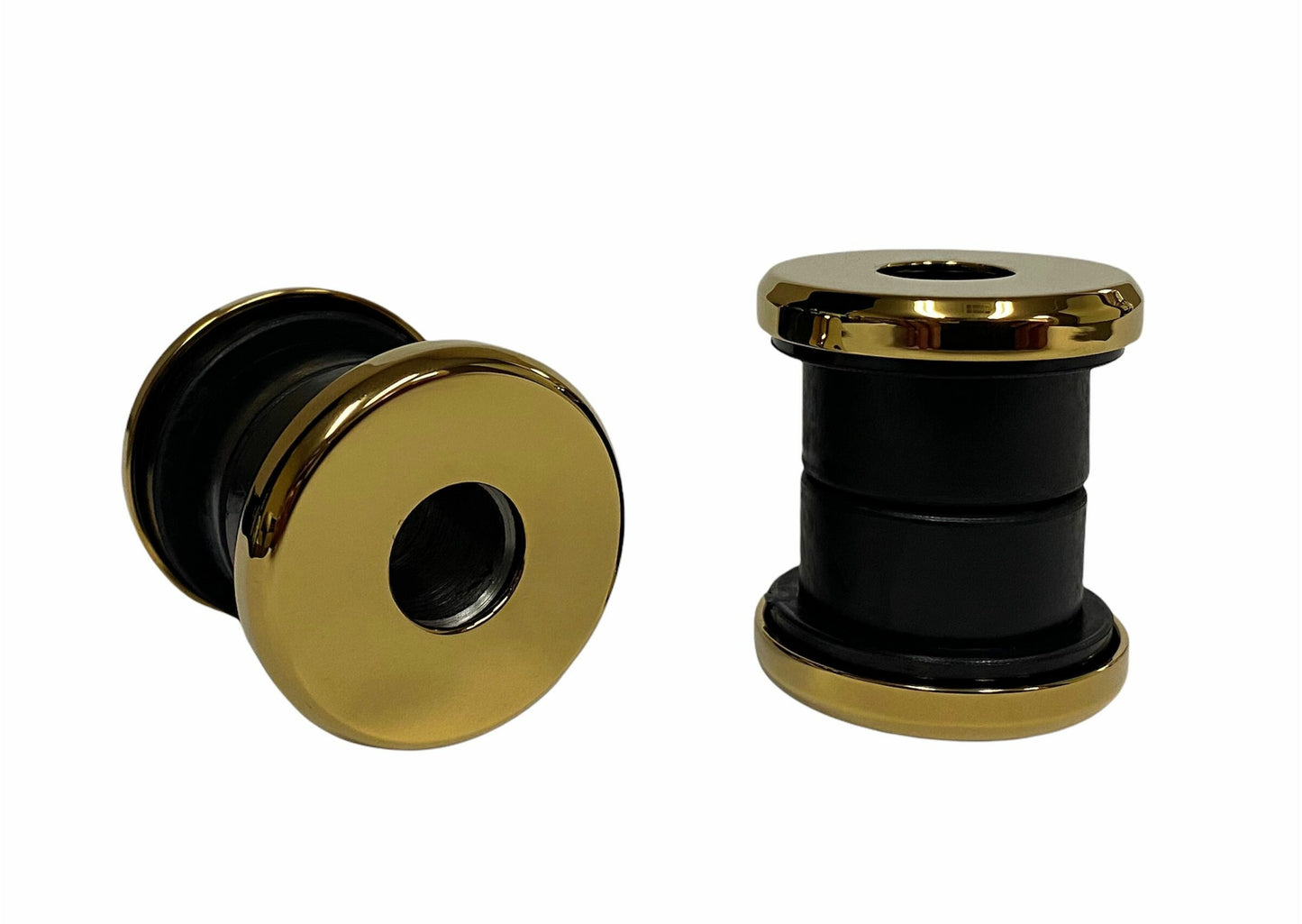 HARLEY PRO ONE HANDLEBAR RISER DAMPER KIT POLYURETHANE BUSHING GOLD TNC 103070TIN