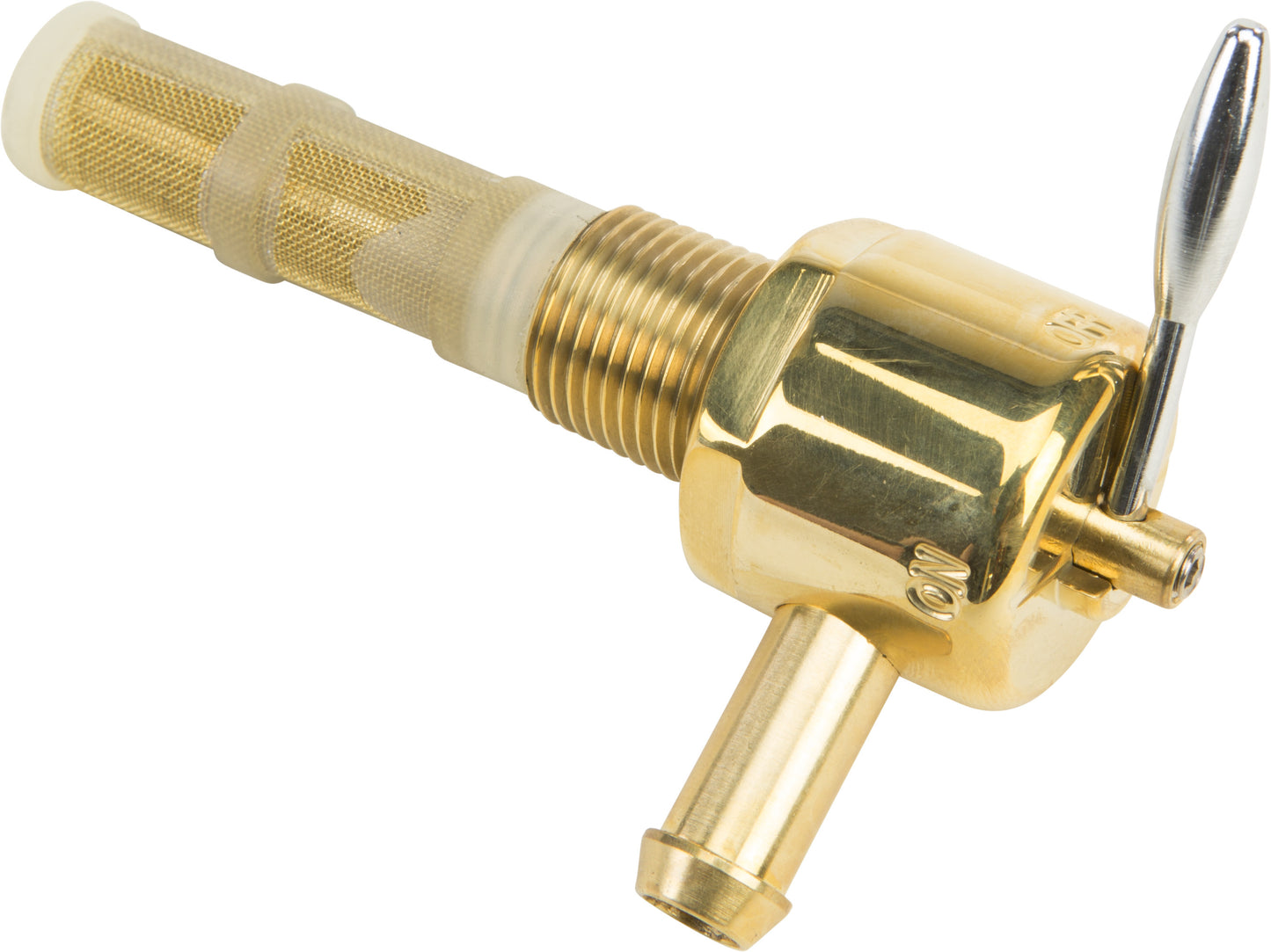 HARLEY HARDDRIVE BRASS PETCOCK ROUND 3/8 IN LEFT SIDE POSITION 22683