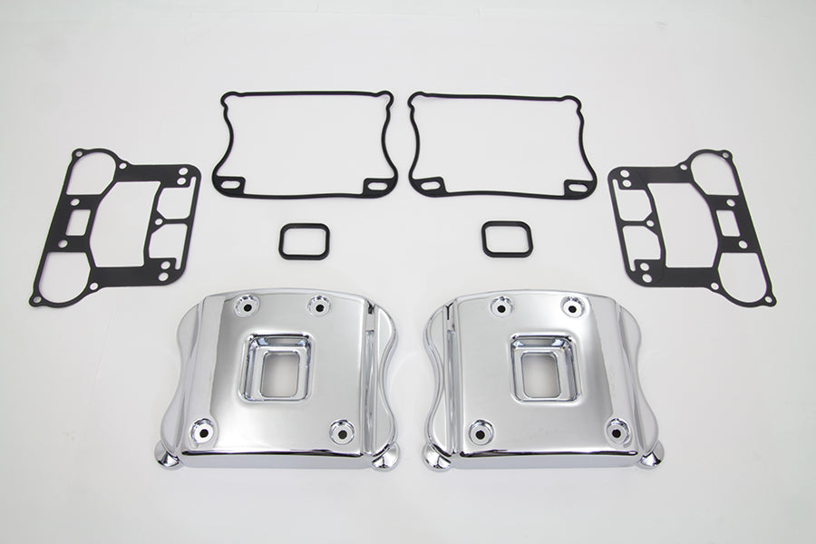 HARLEY Smooth Rocker Box Cover Set fits 2004-UP XL,