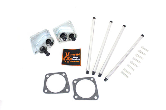 HARLEY Sifton Solid Tappet Kit Alloy Finish fits 1948-1965 FL,