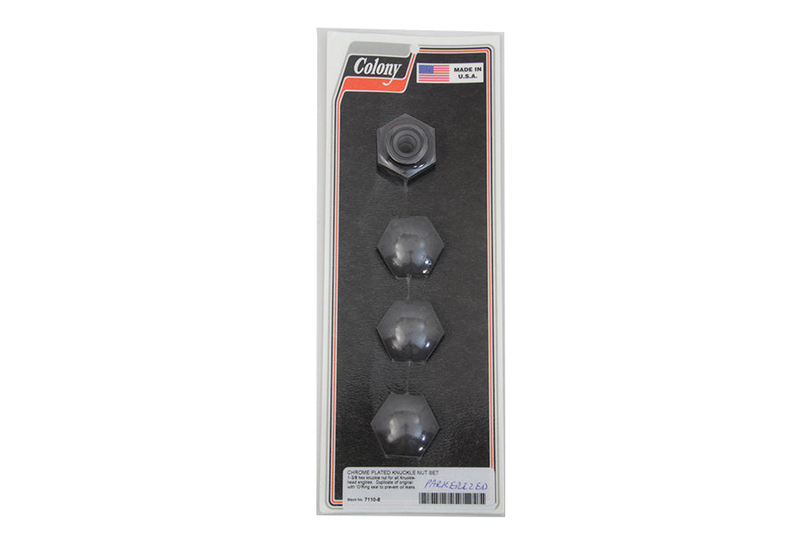 HARLEY Rocker Arm Shaft Parkerized Nuts fits 1936-1940 EL, 1941-1947 FL,