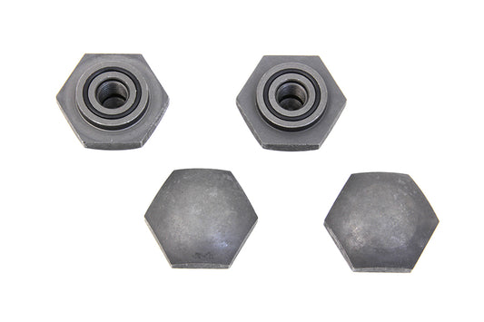 HARLEY Rocker Arm Shaft Parkerized Nuts fits 1936-1940 EL, 1941-1947 FL,