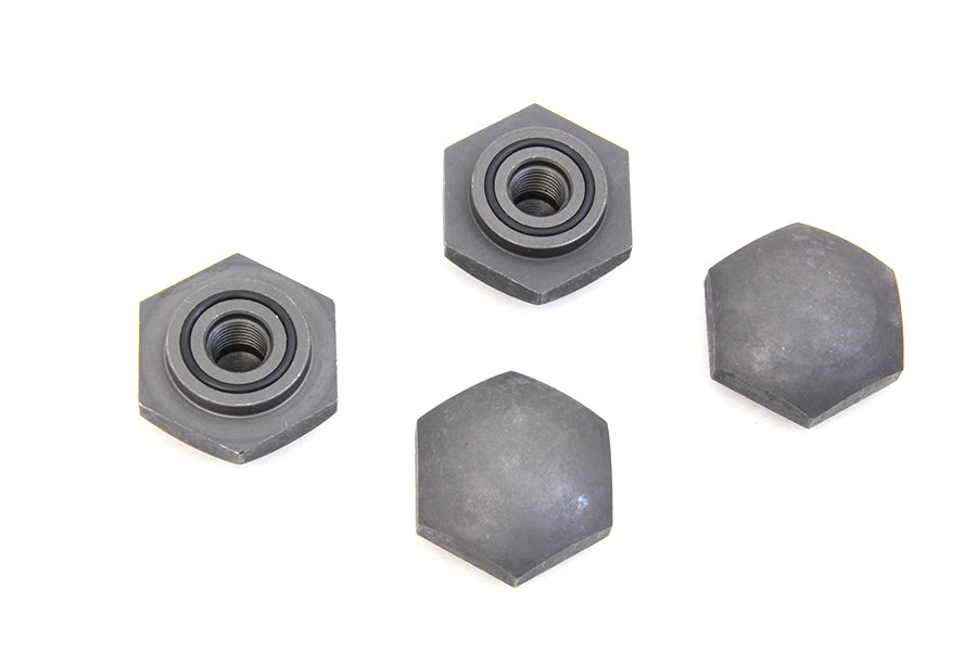 HARLEY Rocker Arm Shaft Parkerized Nuts fits 1936-1940 EL, 1941-1947 FL,