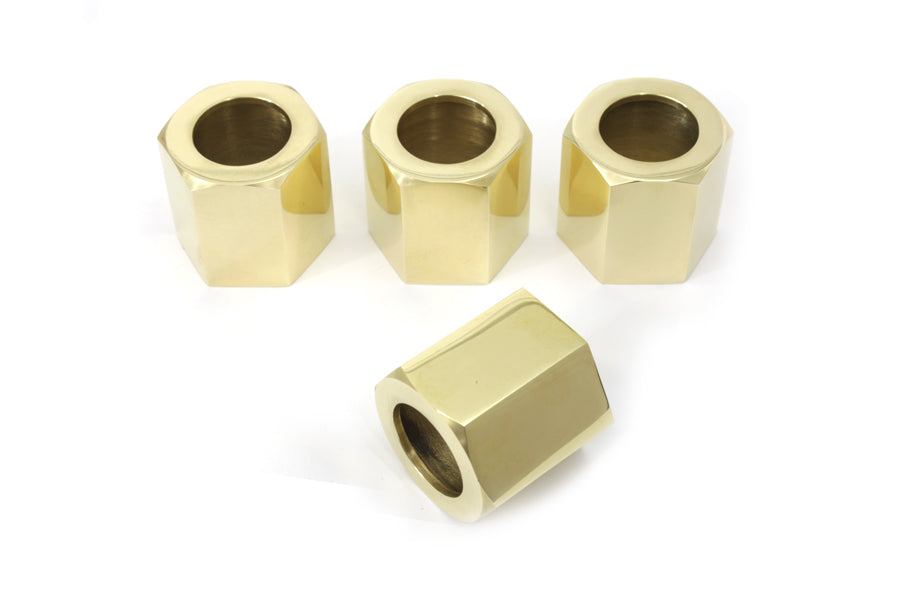HARLEY Pushrod Cover Cup Set Brass fits 1941-1984 FL, 1971-1984 FX, 1979-2016 FLT, 1984-2017 FXST, 1984-1994 FXR, 1979-2016 FLT, 1986-201