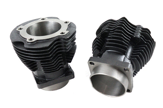 HARLEY Replica 74 inch Knucklehead Cylinder Set Black fits 1941-1947 FL,