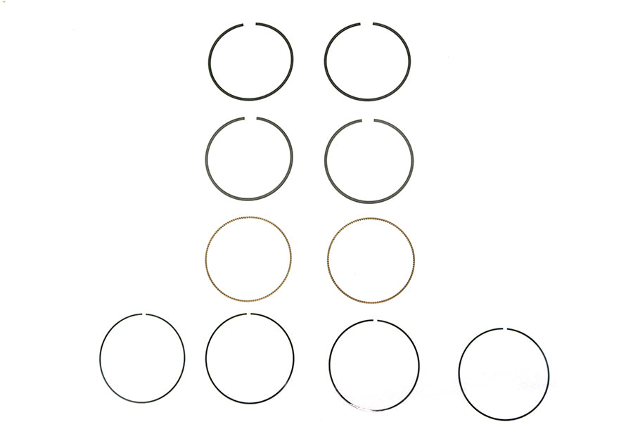 HARLEY 107 inch M8 Moly Piston Ring Set Standard fits 2019-2020 FLHT, 2018-2020 FLDE, 2018-2020 FLSB, 2018-2020 FLSL, 2018-2020 FXBB, 2018-