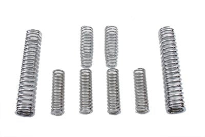 HARLEY Fork Spring Set Chrome fits 1988-2006 FXSTS, 1988-2006 FLSTS,