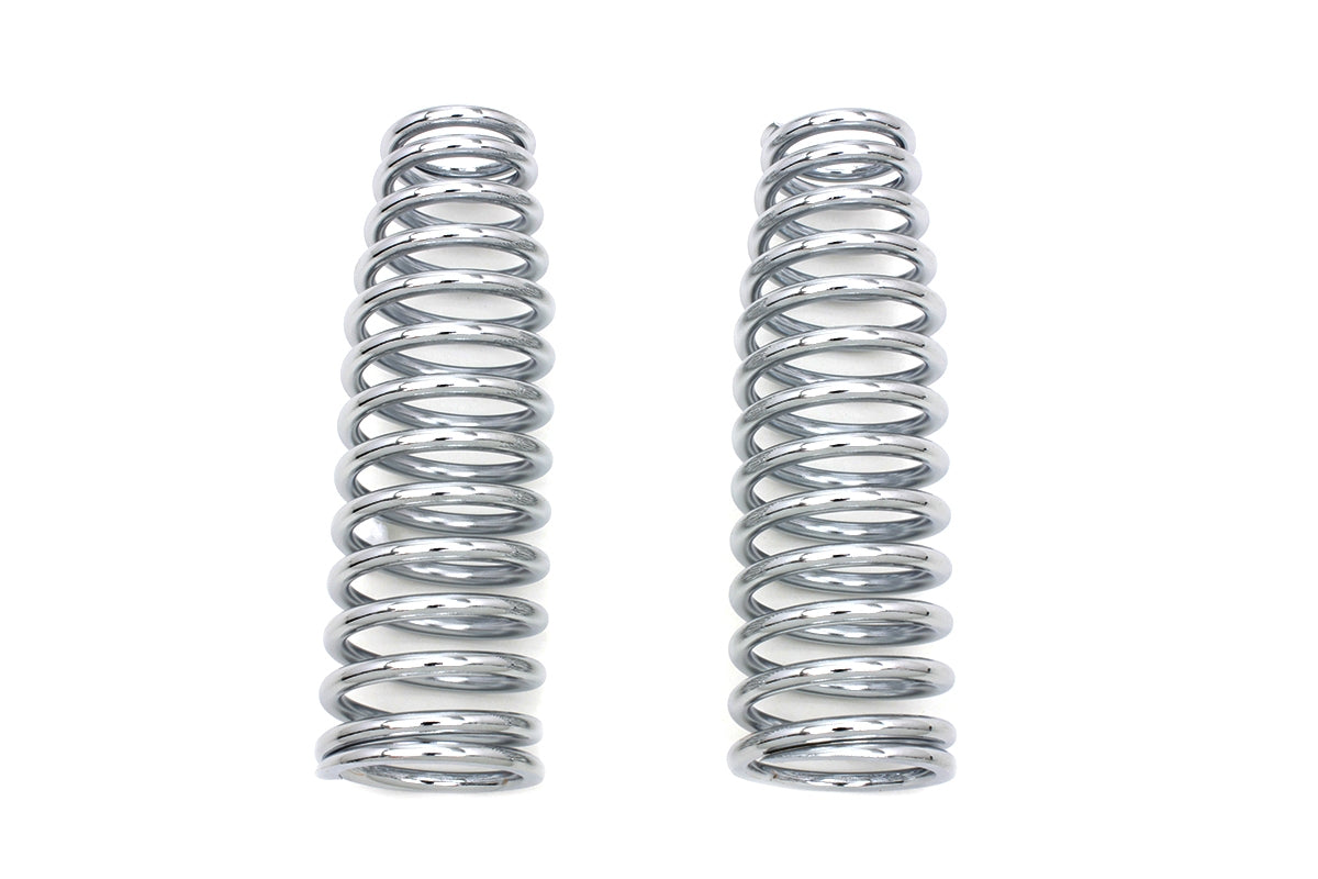 HARLEY Chrome Upper Spring Fork Springs fits 1988-2006 FXSTS, 1997-2005 FLSTS,