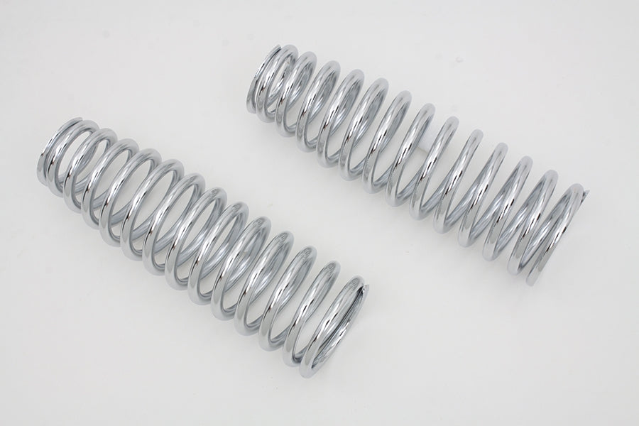 HARLEY Chrome Upper Spring Fork Springs fits 1988-2006 FXSTS, 1997-2005 FLSTS,