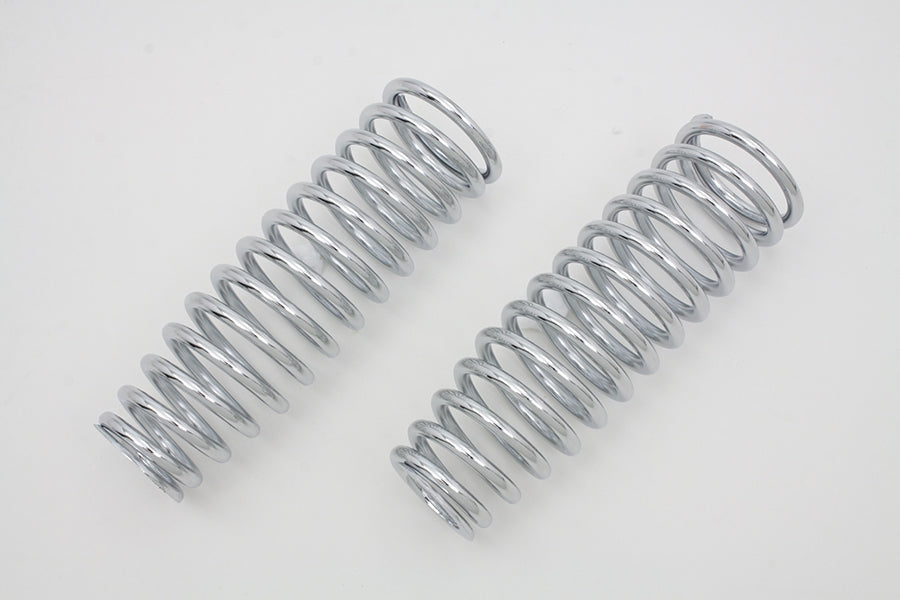 HARLEY Chrome Upper Spring Fork Springs fits 1988-2006 FXSTS, 1997-2005 FLSTS,
