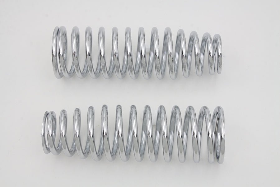 HARLEY Chrome Upper Spring Fork Springs fits 1988-2006 FXSTS, 1997-2005 FLSTS,