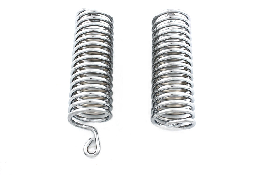 HARLEY Chrome 7 inch Seat Spring Set fits 1948-1952 Model 165, 1948-1952 Hummer,