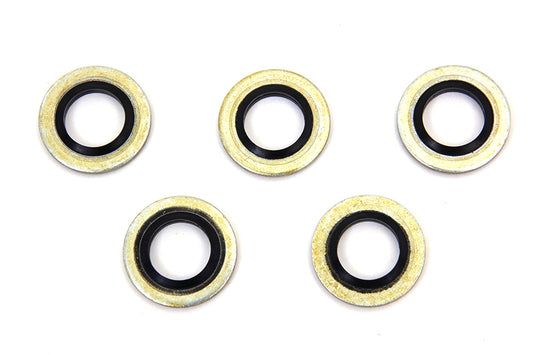 HARLEY Hohlschrauben-Dichtring mit O-Ring 10mm Passend für 1988-2001 FL, 1991-2000 FXD, 1988-2000 XL, 2000