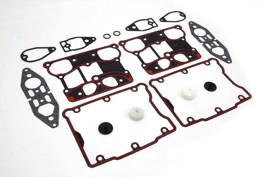 HARLEY Rocker Box Gasket Kit fits 1999-2017 FXST, 1999-2017 FLST, 1999-2017 FXD, 1999-2016 FLT,