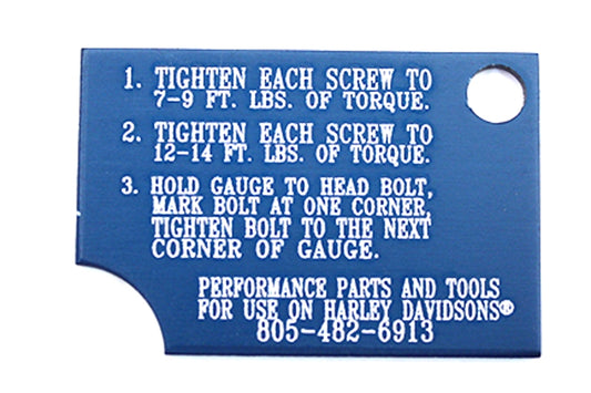 HARLEY Evolution Head Bolt Torque Gauge Tool fits 1984-1998 FXST, 1986-1998 FLST, 1991-1998 FXD, 1984-1998 FLT, 1984-1994 FXR,