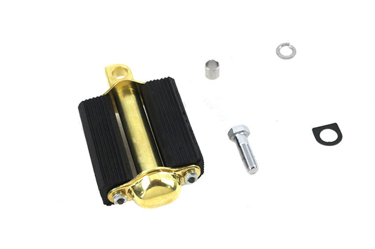 HARLEY Bicycle Kick Starter Pedal and Axle Assembly Brass Plated fits 1929-1952 W, 1936-1940 EL, 1937-1948 UL, 1941-1984 FL, 1971-1984 FX,