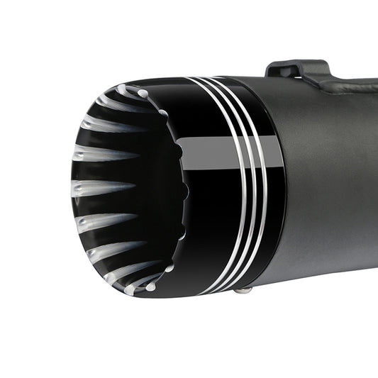 Custom Chrome HARLEY BLACK DEFENDERS STANDARD MUFFLER 95-16 TOURING