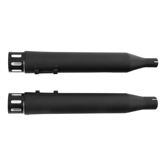 Custom Chrome HARLEY BLACK SLOTTED THUNDER STANDARD MUFFLER 17-20 TOURING
