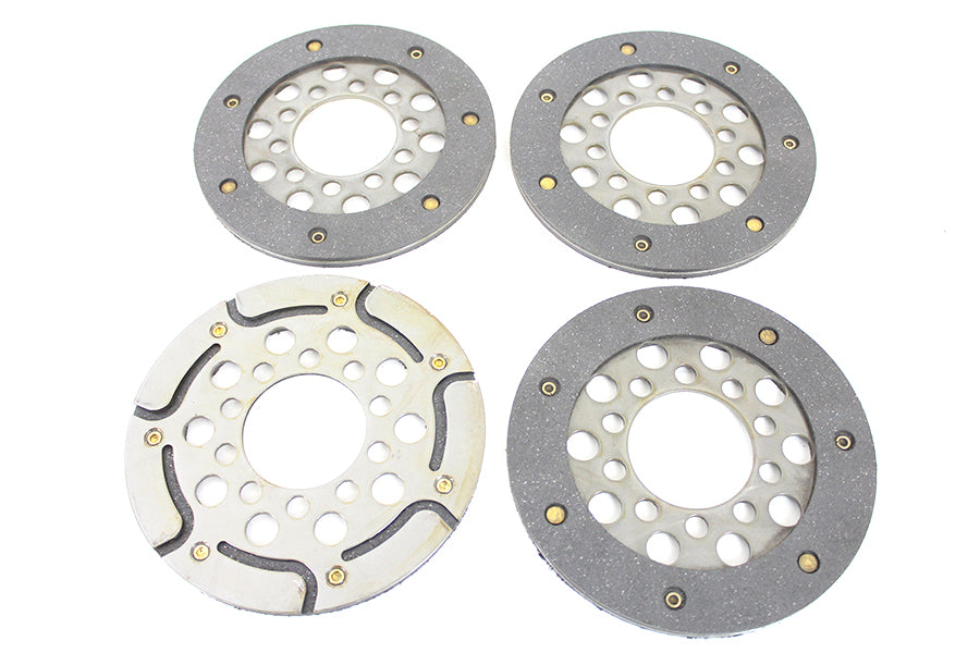 HARLEY Replica Dry Clutch Plate Set fits 1941-1967 FL, 1941-1948 UL,