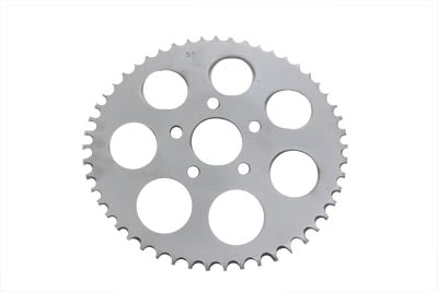 HARLEY Rear Sprocket Zinc 51 Tooth fits 1973-1984 FX, 1973-1984 FL, 1984-1985 FXST, 1979-1981 XL,