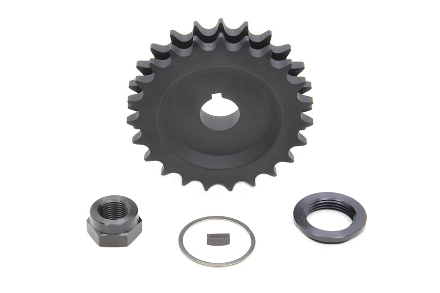 HARLEY Tapered Engine Sprocket Kit 23 Tooth Parkerized fits 1936-1952 EL, 1941-1954 FL,
