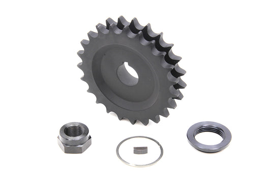 HARLEY Tapered Engine Sprocket Kit 23 Tooth Parkerized fits 1936-1952 EL, 1941-1954 FL,