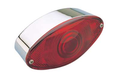 Custom Chrome HARLEY CHR CATEYE TAILIGHT 12 VOLT