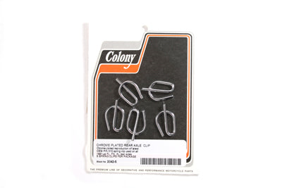 HARLEY Chrome Rear Axle Spring Clips fits 1991-UP FLST, 1991-UP FXST, 1991-UP XL,