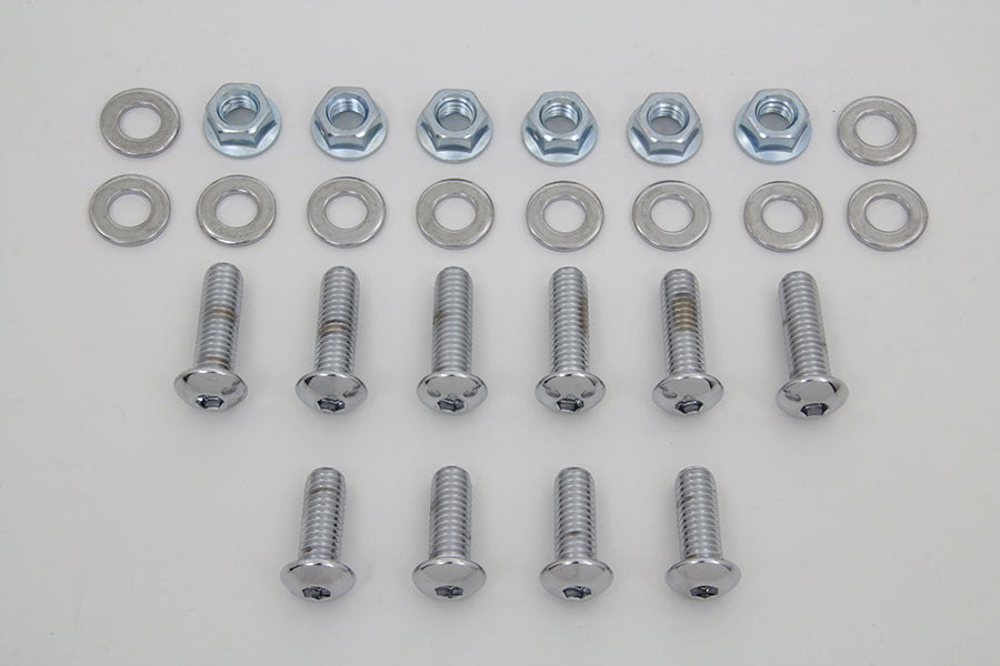 HARLEY Rear Fender Strut Bolt Kit Chrome fits 2000-2002 FXST, 2000-2003 FLST,
