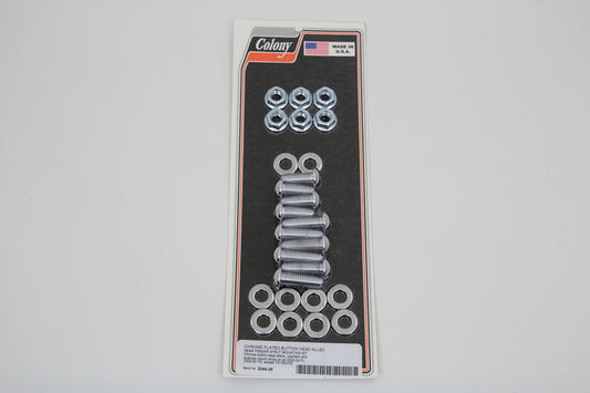 HARLEY Schutzblechstreben Schraubensatz Chrom Passend für 2000-2002 FXST, 2000-2003 FLST,