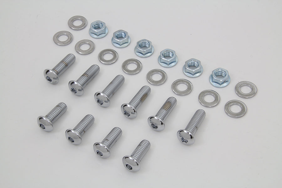 HARLEY Rear Fender Strut Bolt Kit Chrome fits 2000-2002 FXST, 2000-2003 FLST,