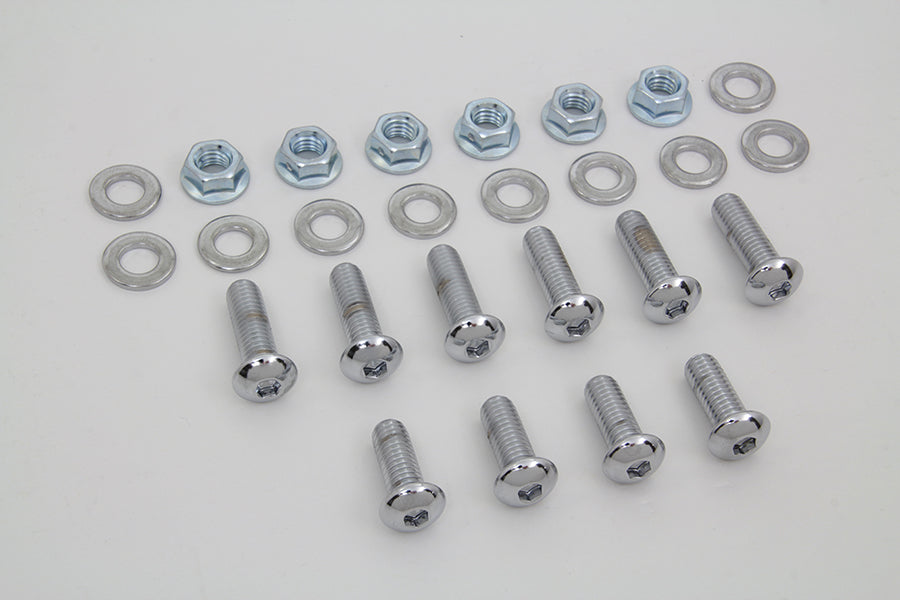 HARLEY Rear Fender Strut Bolt Kit Chrome fits 2000-2002 FXST, 2000-2003 FLST,
