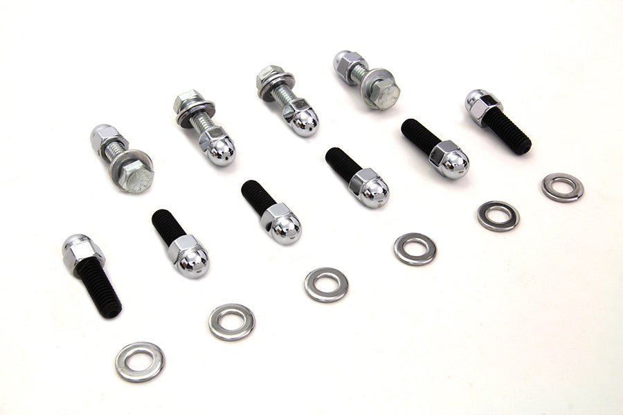 HARLEY Rear Fender Strut Bolt Kit Chrome fits 2000-2002 FXST, 2000-2003 FLST,