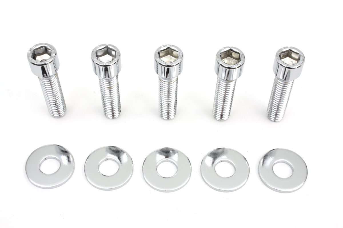 HARLEY Rear Pulley Bolt and Washer Kit Allen Style fits 1993-1996 FXST, cast wheel 1997-1998 FXD, cast wheel 1993-1996 FLST, cast wheel 1997-1998 FLT