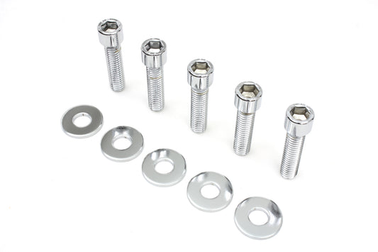 HARLEY Rear Pulley Bolt and Washer Kit Allen Style fits 1993-1996 FXST, cast wheel 1997-1998 FXD, cast wheel 1993-1996 FLST, cast wheel 1997-1998 FLT