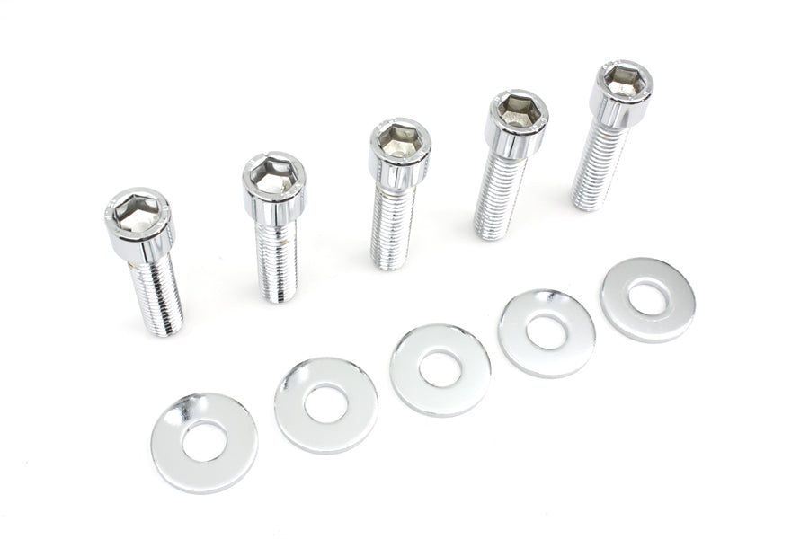 HARLEY Rear Pulley Bolt and Washer Kit Allen Style fits 1993-1996 FXST, cast wheel 1997-1998 FXD, cast wheel 1993-1996 FLST, cast wheel 1997-1998 FLT