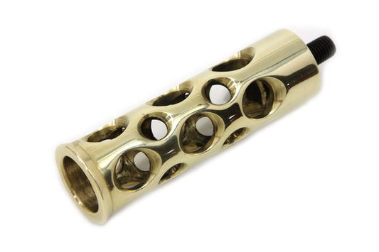 HARLEY Brass Swiss Cheese Shifter Peg Fits 1952-1984 FL, 1971-1984 FX, 1979-UP FLT, 1979-UP FL