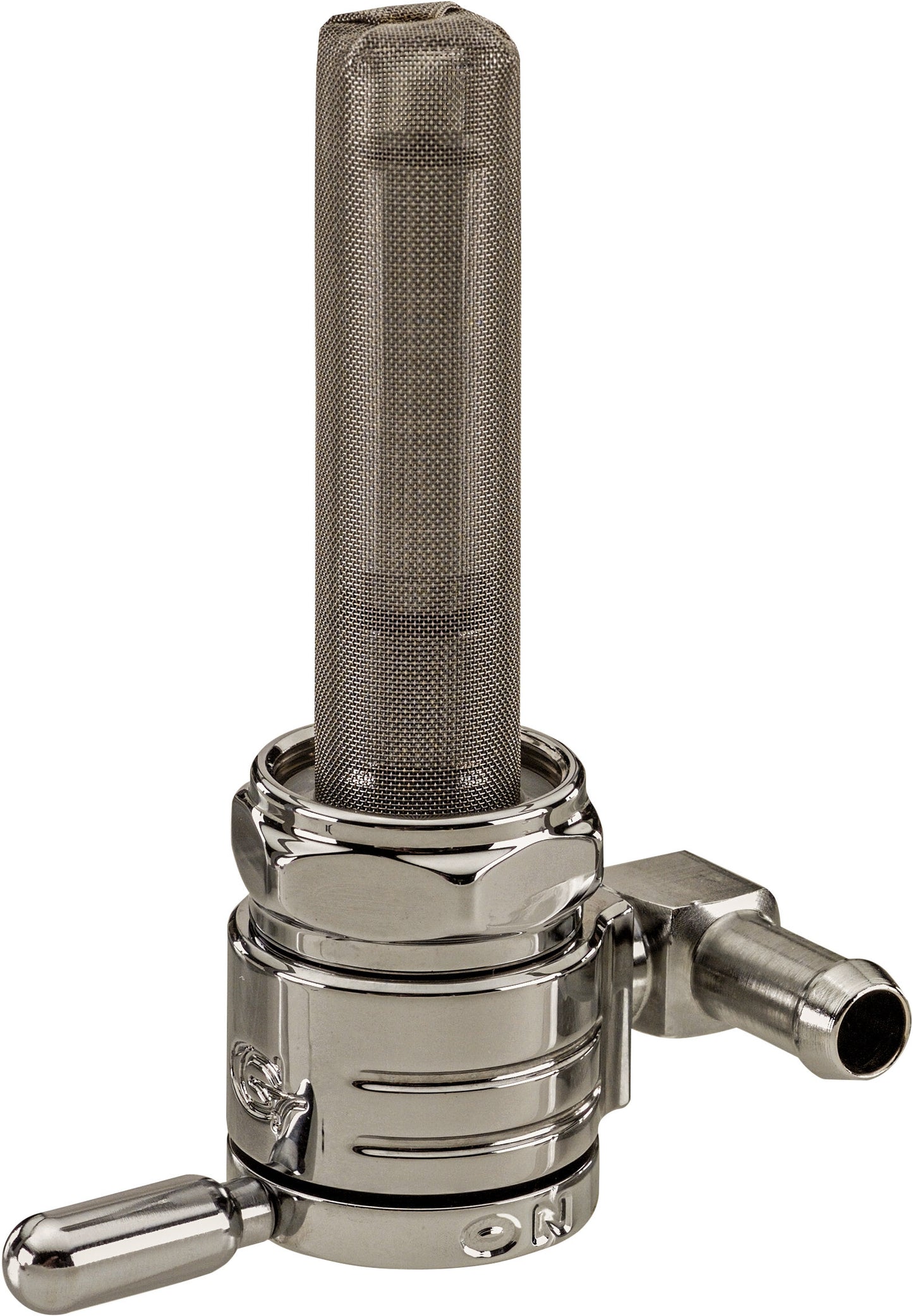 HARLEY GOLAN 22MM PETCOCK BACKWARD CHROME 5/16 HOSE 76-312B-CS