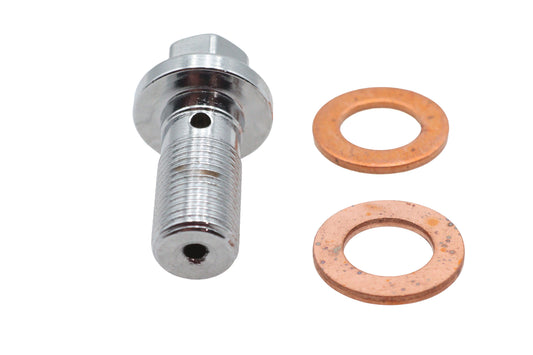 HARLEY Bremsleitung Banjo-Schraube Domed Type 12mm Passend für 1984-2010 FXST, 1991-2010 FXD, 1984-2003 XL,