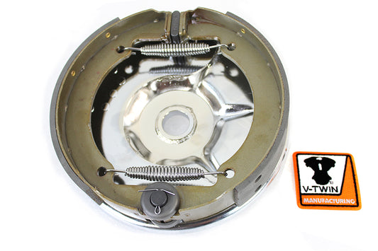 HARLEY Rear Mechanical Brake Backing Plate Kit Chrome fits 1936-1940 EL, 1941-1957 FL, 1937-1948 VL,