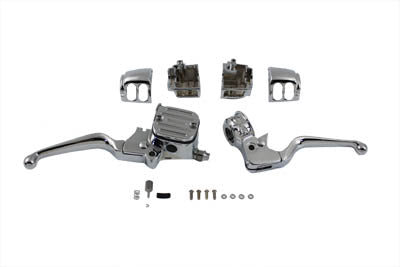 HARLEY Contour Style Dual Disc Handlebar Control Kit fits 1996-2006 FXST, 1996-2003 XL, 1996-2006 FLST, 1996-2006 FLT, 1996-2006 FXD, 1996-