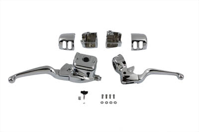 HARLEY Smooth Contour Handlebar Control Kit Chrome fits 1996-2006 FLST, 1996-2006 FXST, 1996-2006 FXD, 1996-2003 XL, 1996-2006 FXDWG,
