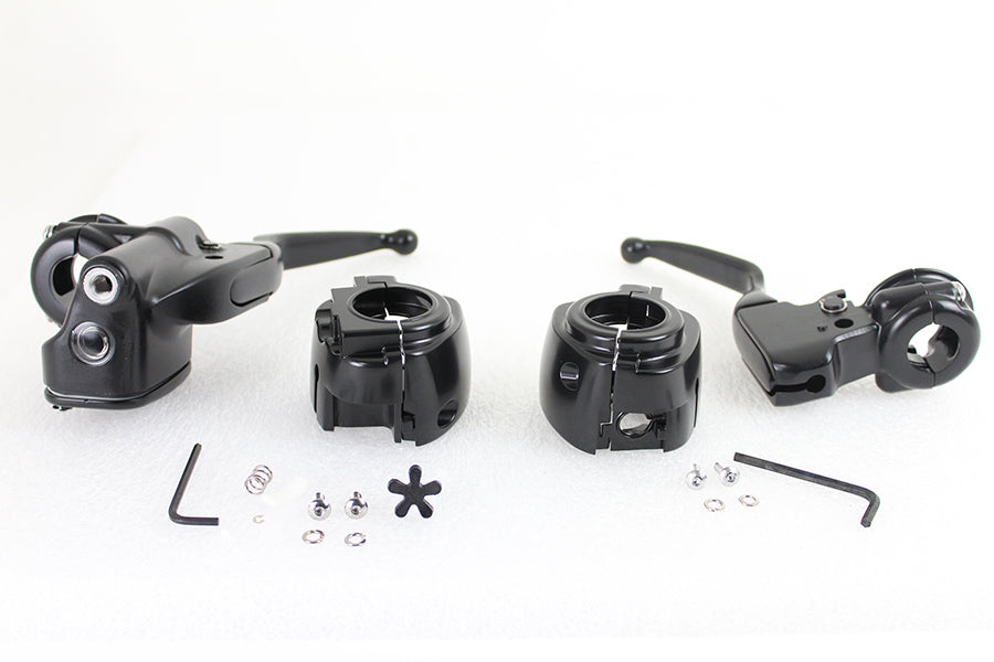 HARLEY Handlebar Control Kit Black fits 2015-2017 FLST, 2015-2017 FXST, 2015-2017 FXSB,