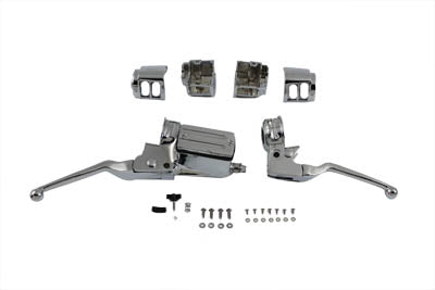 HARLEY Chrome Handlebar Control Kit fits 1984-1995 FXST, 1986-1995 FLST, 1984-1994 FXR, 1991-1995 FXD, 1984-1995 XL,