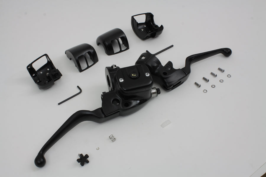 HARLEY Smooth Contour Handlebar Control Kit Black fits 1996-2006 FLST, 1996-2006 FXST, 1996-2006 FXD, 1996-2003 XL, 1996-2006 FXDWG,