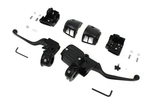HARLEY Contour Style Handlebar Control Kit Black fits 1996-2006 FXST, 1996-2003 XL, 1996-2006 FLST, 1996-2006 FLT, 1996-2006 FXD, 1996-2006