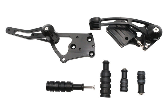 HARLEY Ultima Billet Forward Control Kit Black Fits 0- Custom, Application with 2000-up mounting ho