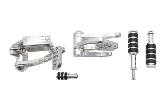 HARLEY Ultima Billet Forward Control Kit Polished Fits Custom 0- , Application with pre-1999 mountin