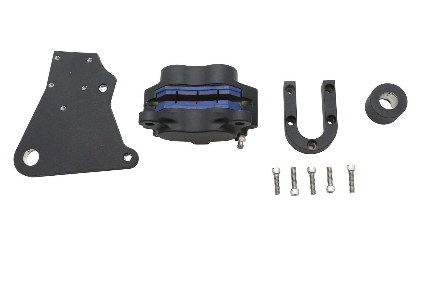 HARLEY Ultima 4ピストンフロントブレーキキャリパーキット 黒 1984-1999 FXST(FXSTSを除く)、1986-1999 FLST対応