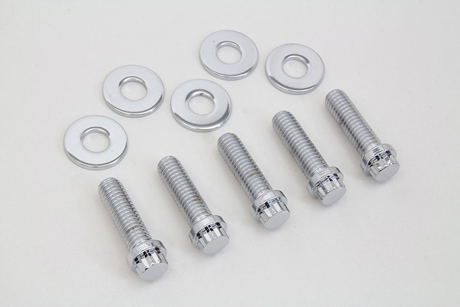HARLEY Sprocket Bolt and Washer Kit fits 1973-1984 FL, with cast rear wheel including belt drive 1973-1984 FX, with cast rear wheel including belt dr